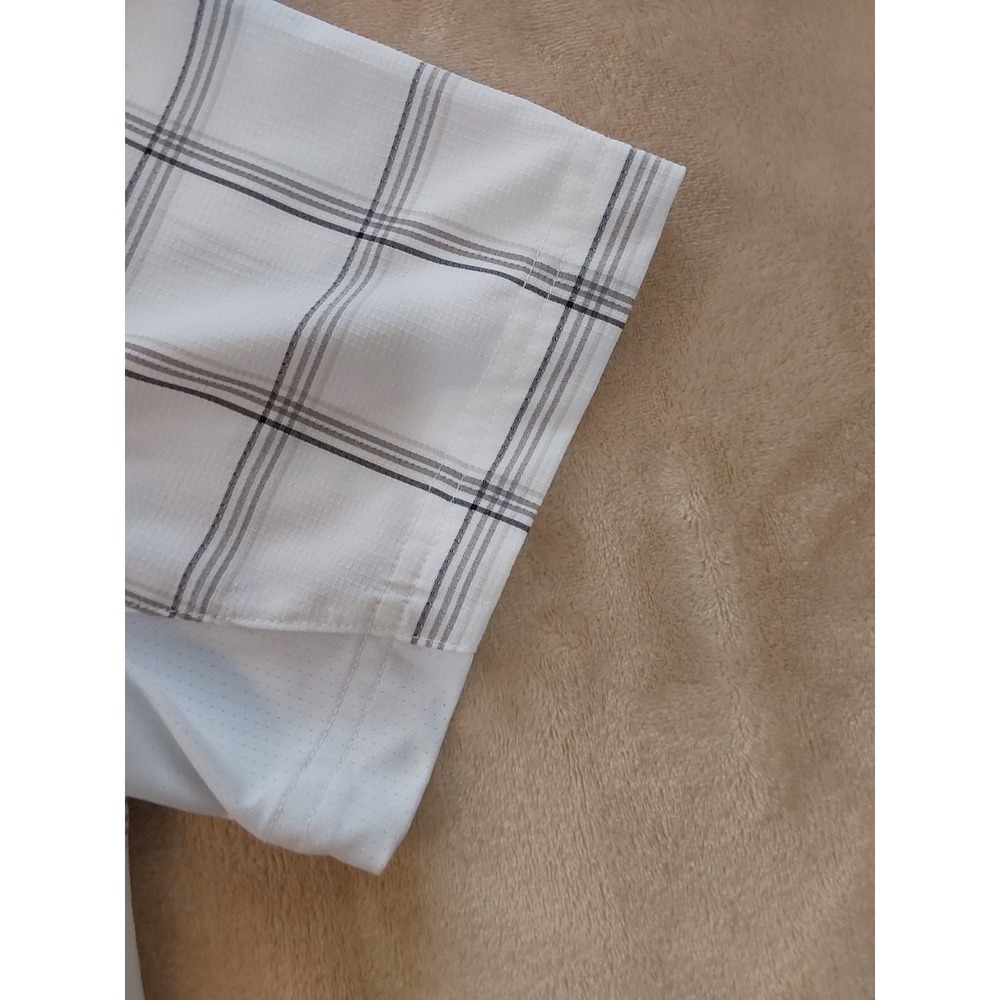 Harley Davidson MotorClothes Shirt Mens M White Plaid Button Up Biker Logo - Picture 5 of 13